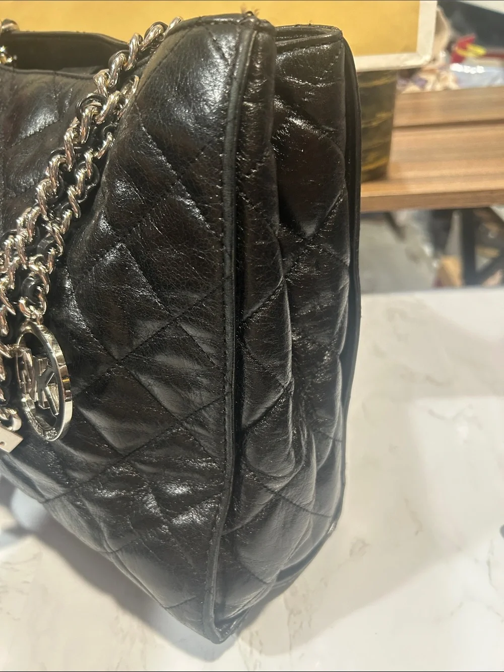 Michael Kors quilted leather